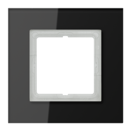 Рамка 1 пост JUNG LS PLUS, черное стекло