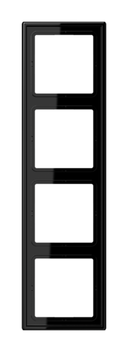 Рамка 4 поста JUNG LS 990, черный