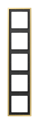 Рамка 5 постов JUNG LS METAL, латунь