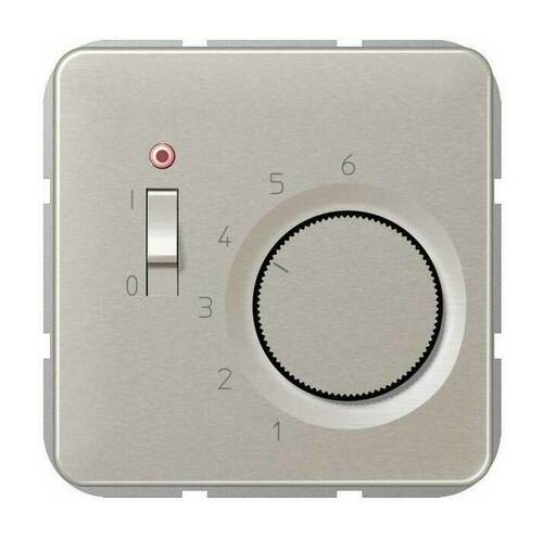 Терморегулятор Jung, механический, платина, TRCD241PT