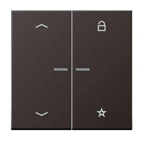 Накладка на жалюзийный выключатель Jung LS METAL, алюминий темный, AL1701PD