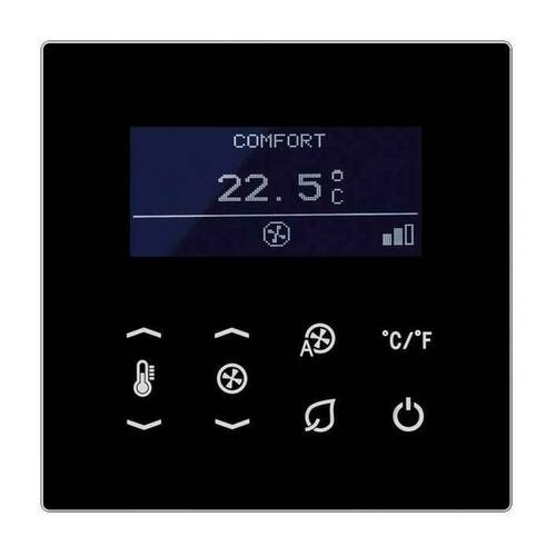 Терморегулятор Jung LS 990, с дисплеем, электронный, черный, TRDLS9248SW