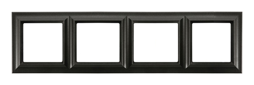Рамка 4 поста Jung ECO PROFI, черный матовый, EPS484SWM