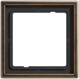 Рамка 1 пост JUNG LS METAL, темная латунь