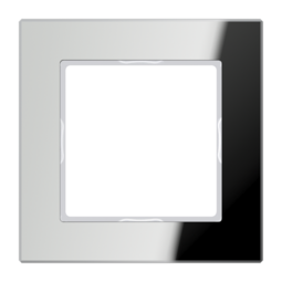 Рамка 1 пост JUNG A CREATION, зеркальное серебро