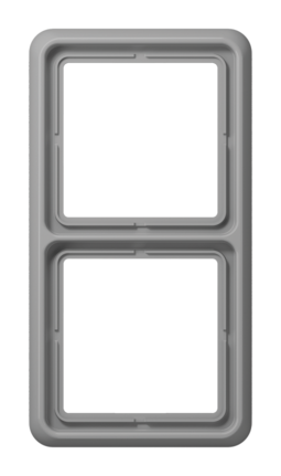 Рамка 2 поста JUNG CD 500, алюминий