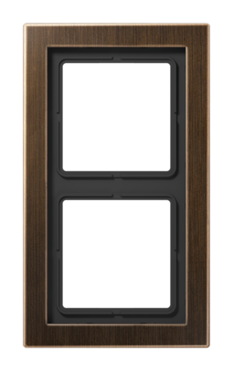 Рамка 2 поста JUNG LS DESIGN, античная латунь