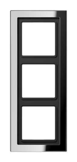 Рамка 3 поста JUNG LS DESIGN, хром