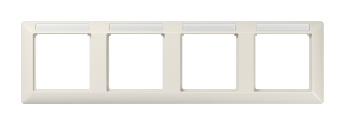 Рамка 4 поста JUNG AS 500, горизонтальная, слоновая кость