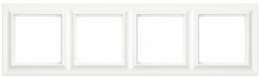 Eco Profi Standart Рамка 4-местная, цвет Слоновая кость